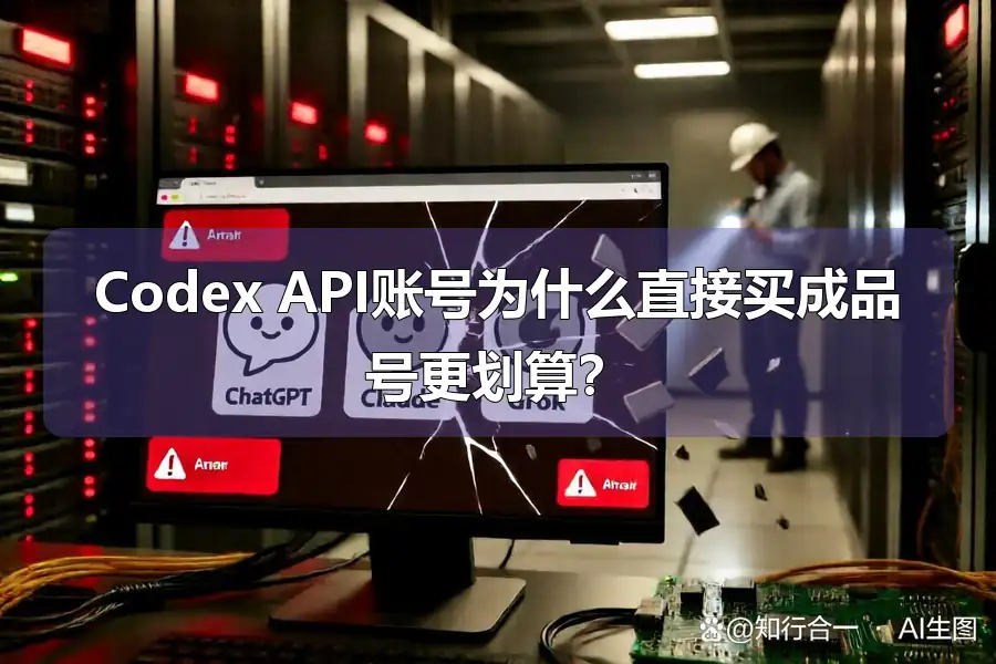 Codex API账号为什么直接买成品号更划算？